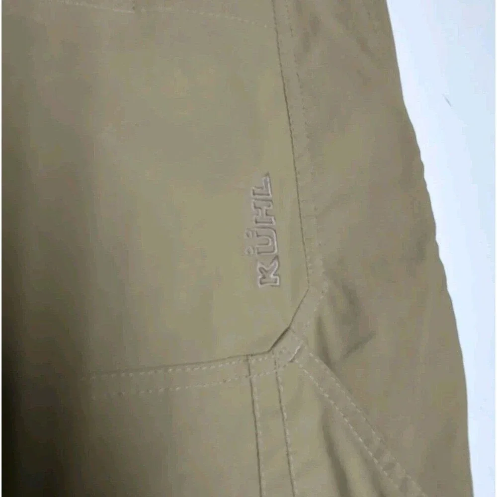 Kuhl Pants Men 40x30 Side Zipper Pocket Deep Khaki Beige Chino Outdoor Hiking